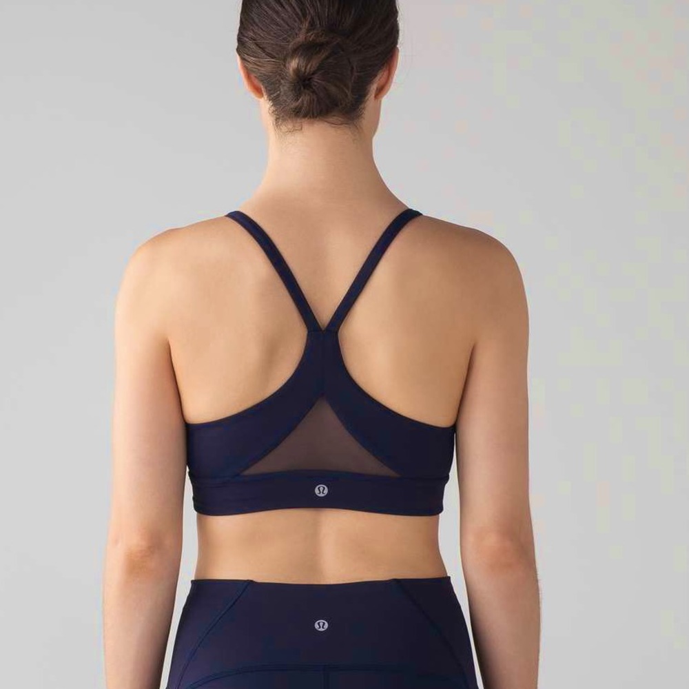 Lululemon Size 8 Train Times Bra Navy Blue